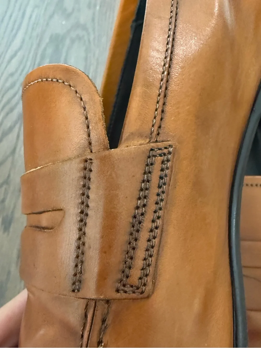 TO BOOT NEW YORK Adam Derrick Portofino Tabacco Leather Penny Loafer Size 11